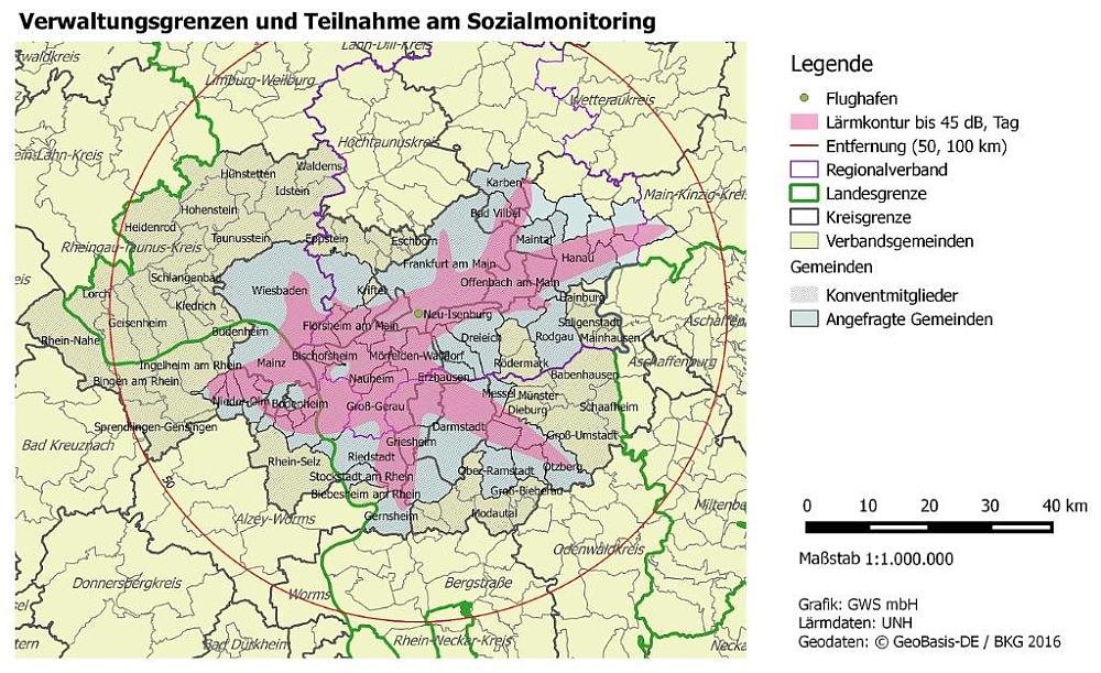 Detailansicht Verwaltungsgrenzen und Teilnahme am Sozialmonitoring