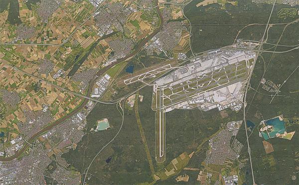 Foto Flughafen Frankfurt und Region