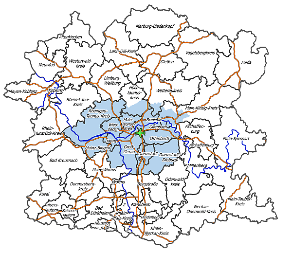 Karte weites Untersuchungsgebiet