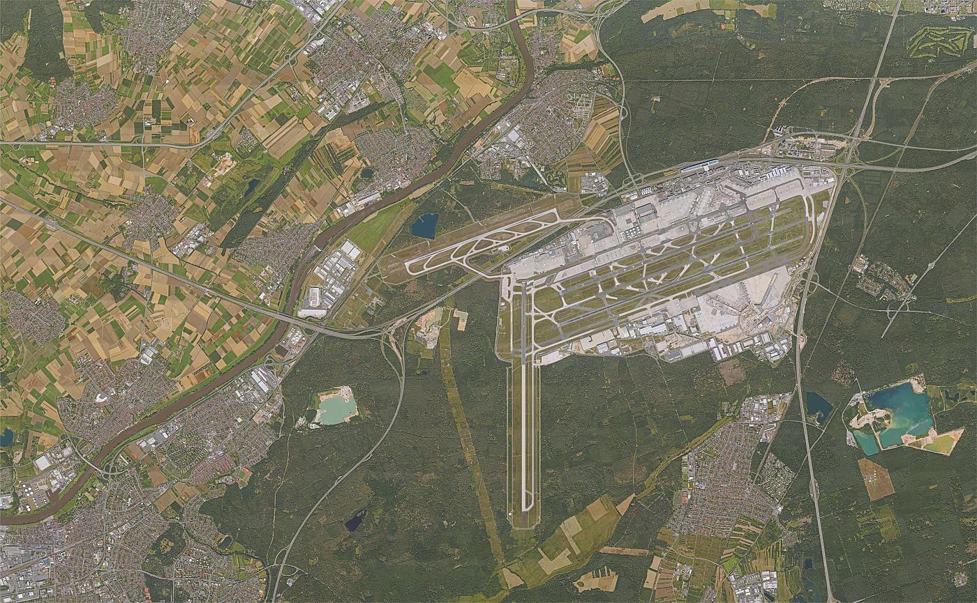 Foto Flughafen Frankfurt und Region